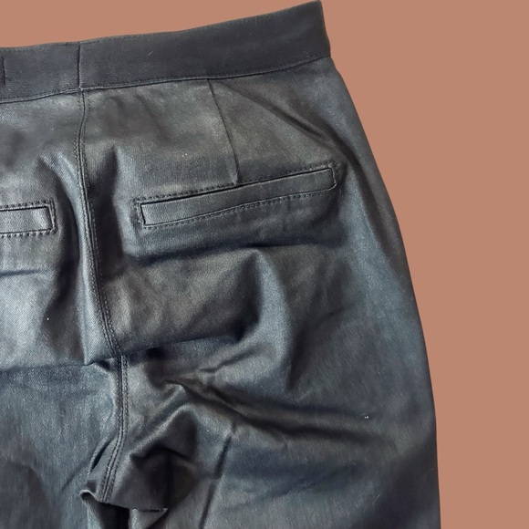 NWT Blank NYC Black Coated Denim Pull-On Zipper Detail Legging Size 25 - Picture 15 of 16